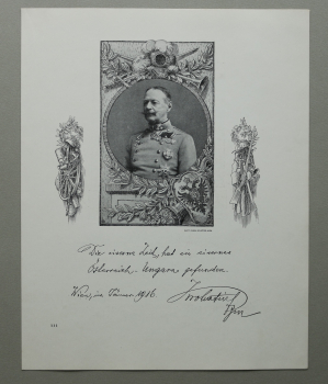 Patriotik Blatt / Alexander R von Krobatin FZM / Österreich / 1917 / 1. Weltkrieg 1.WK WWI